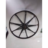 ROUE DE CHARETTE FER FORGÉ 
