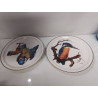 LOT DE 2 ASSIETTES COLLECTION VILLEROY ET BOCH OISEAUX 