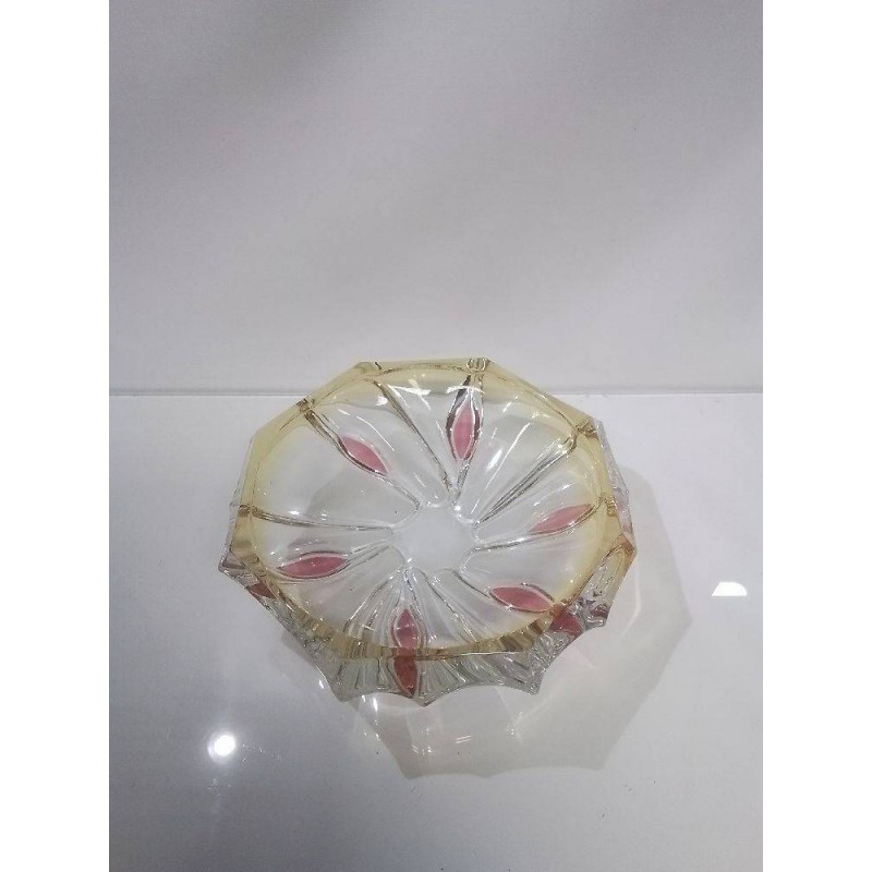COUPE VERRE JAUNE ROSE