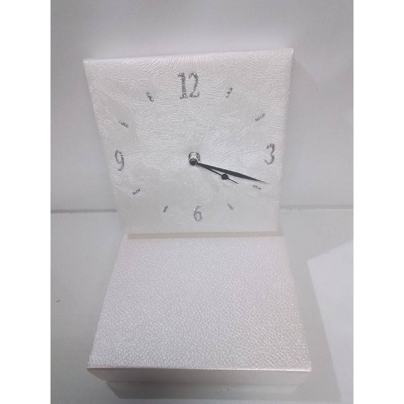 HORLOGE MURALE SIMILI CUIR