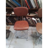 CHAISE DE BUREAU VINTAGE SKAI BRUN