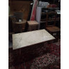 TABLE BASSE MARBRE ET LAITON 