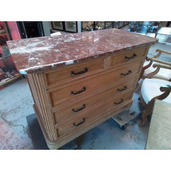 COMMODE DESSUS MARBRE CHENE...