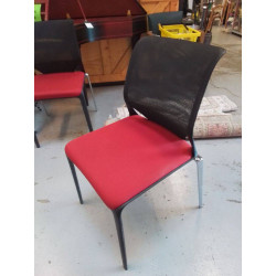 CHAISE VITRA ASSISE ROUGE 