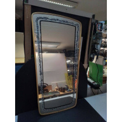 MIROIR VINTAGE BORD DORÉ 