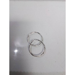 PAIRE DE BOUCLES D’OREILLES ARGENT