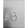 PAIRE DE BOUCLES D’OREILLES ARGENT