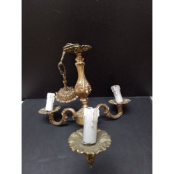 LUSTRE LAITON 3 FEUX 