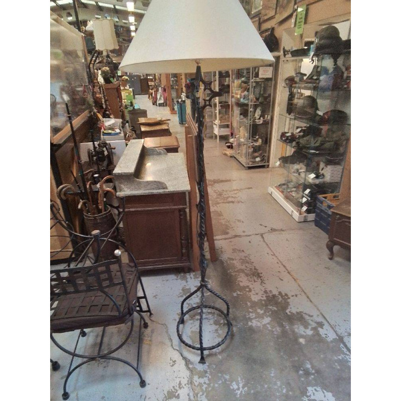 LAMPADAIRE FER FORGÉ 