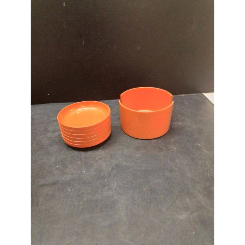 DESSOUS DE VERRE VINTAGE ORANGE