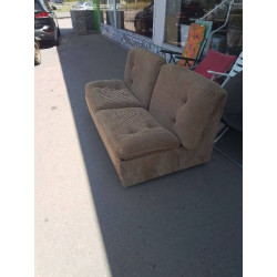 CANAPE LIT VINTAGE BRUN BEKA 