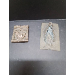 PLAQUE PM RELIGIEUSE BRONZE...