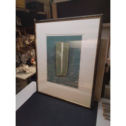 LITHOGRAPHIE A STRAITE BLEU...