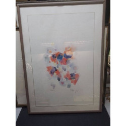 LITHOGRAPHIE ABSTRAITE GM...