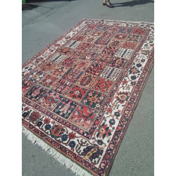 TAPIS IRAN COLORÉ TON ROUGE...