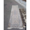 TAPIS DE COULOIR SOIE TON ROSE ET BLEU 2,80X0,75