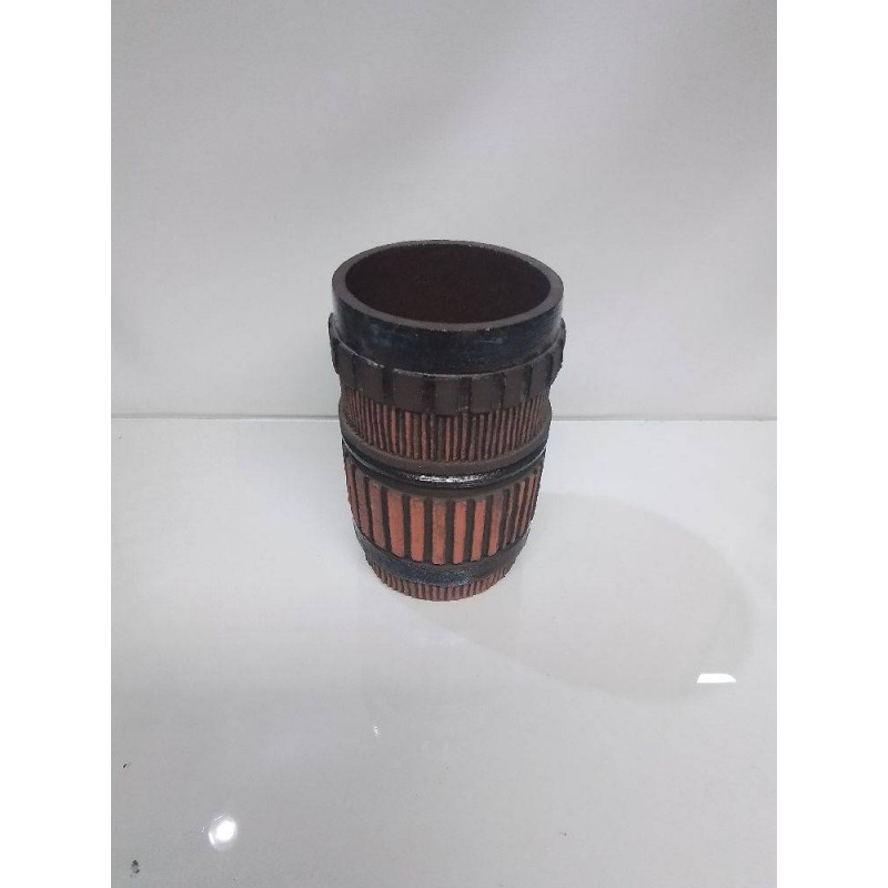 VASE ORANGE ET BLEU
