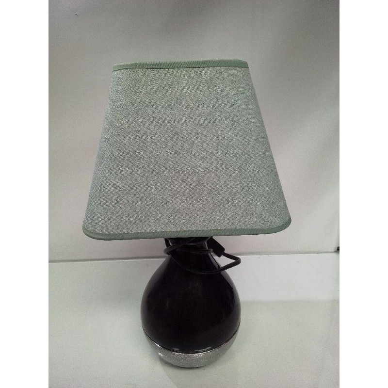 LAMPE A POSER NOIRE ET ARGENTÉ 