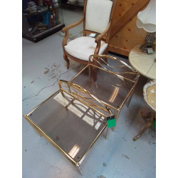 CHEVET METAL ET VERRE 