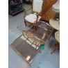 CHEVET METAL ET VERRE 
