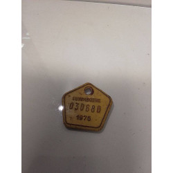 PLAQUE IMMATRICULATION VELO
