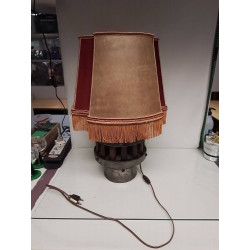 LAMPE METAL ET BOIS ANCIENNE