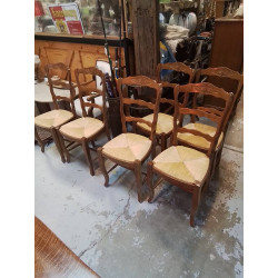 LOT DE 6 CHAISES STYLE...