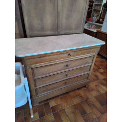 COMMODE 4 TIROIRS DESSUS...