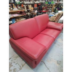 SALON CUIR ROUGE 3+2