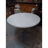 TABLE RONDE FORMICA PIED METAL 