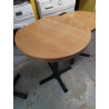 TABLE DE BISTROT BOIS MASSIF ET METAL 