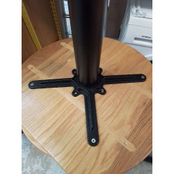 TABLE DE BISTROT BOIS MASSIF ET METAL 