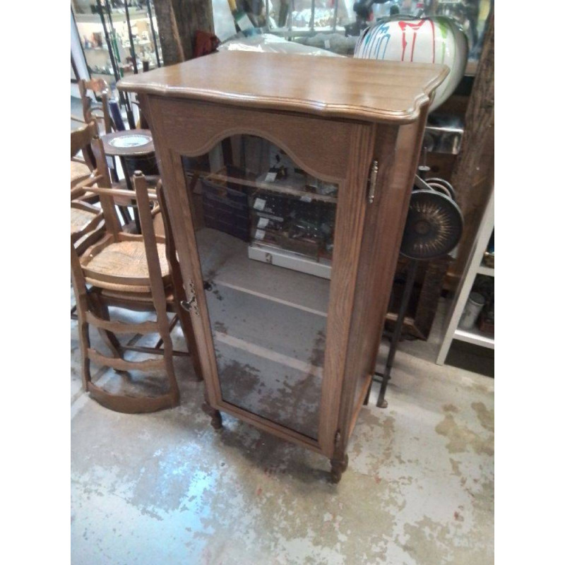 VITRINE 1 PORTE CHENE MM