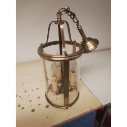 SUSPENSION LAITON ET VERRE 