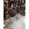 TABOURET BOIS ET METAL MORDERNE LA PIECE