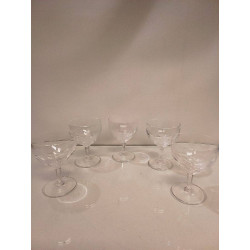 LOT DE VERRES CRISTAL CISELÉS 