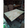 TABLE DE BRASSERIE EFFET MARBRE 