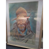 TABLEAU HOMME AU PERLES 