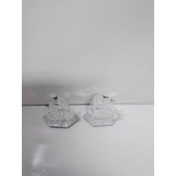 PAIRE DE DÉCORATIONS VERRE