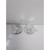 PAIRE DE DÉCORATIONS VERRE