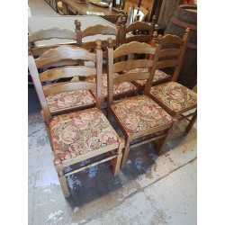 LOT DE 6 CHAISES ASSISE...