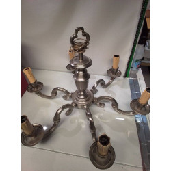 LUSTRE METAL 6 BRANCHES 