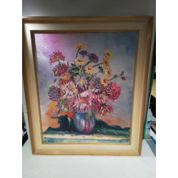 TABLEAU BOUQUET SIGNÉE 