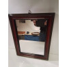 MIROIR ANCIEN CADRE ROUGE