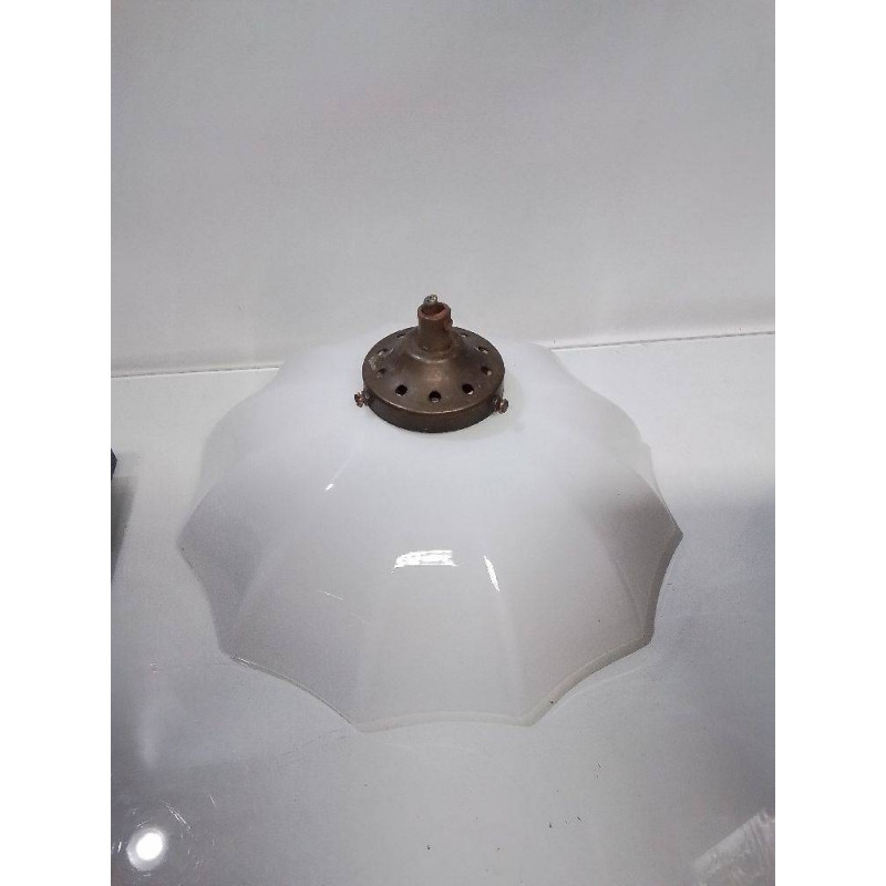 VERRE DE LAMPE OPALINE 