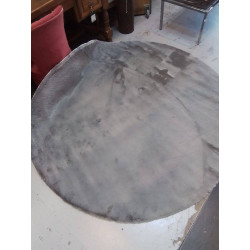 TAPIS ROND GRIS DIAMETRE 200CM