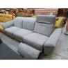 CANAPÉ 3 PLACES TISSU GRIS RELAX ÉLECTRIQUES ROM GARANTIE 08/29