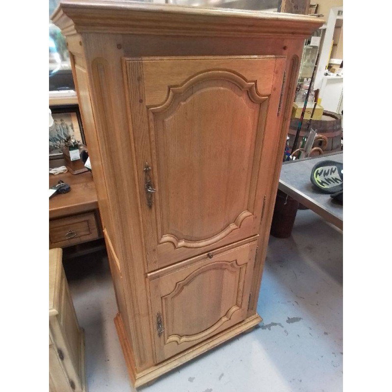 MEUBLE CHENE CLAIR 2 PORTES 1 TIROIR