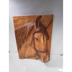 TABLEAU SCULPTÉ CHEVAL 