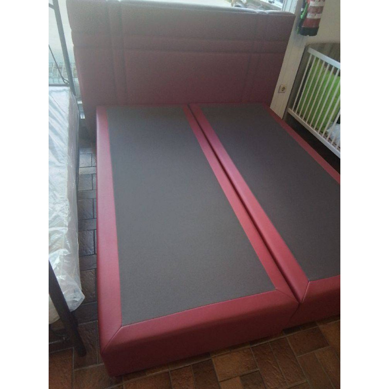 LIT BOXSPRING ROUGE 160X200
